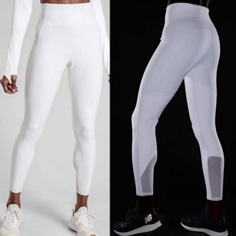 RARE- Athleta Stay Fly Reflective Snake Tight